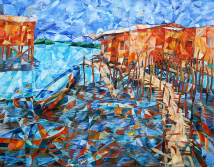 "Casitas"
Eitempera
73 x 93cm
2005